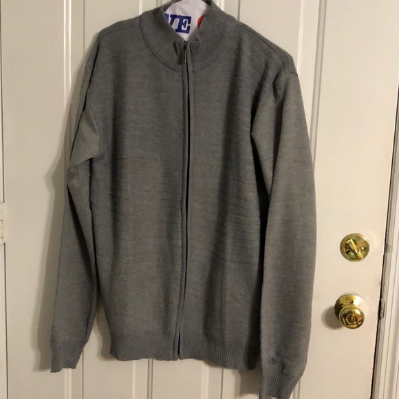 BNWT ENZO CAVALLERI GREY ZIP UP ✔️🖤💁🏼‍♂️🖤 - Picture 1 of 4